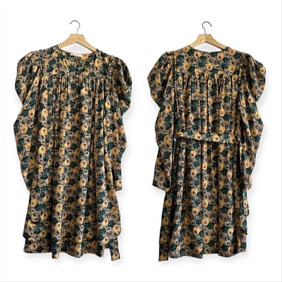 Ulla Johnson Elaine Mini Dress, Begonia Floral Printed, With Belt,‎ Size 8, NWT - Picture 5 of 16